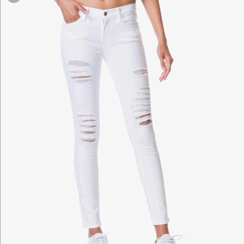 Frame White Le Skinny
